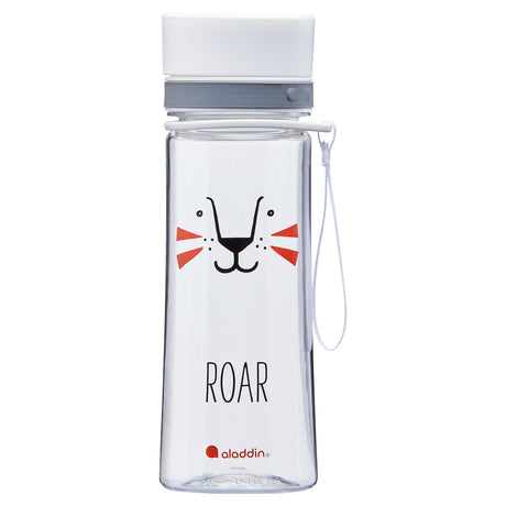 Kindertrinkflasche von ALADDIN mit Tiermotiv, 350 ml, auslaufsicher und robust, in zwei Varianten für Kinder.