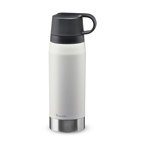 Aladdin CityPark Thermokanne in 5 Farben, 1,1 Liter, isolierte Trinkflasche mit robustem Design, auf einem Tisch stehend.