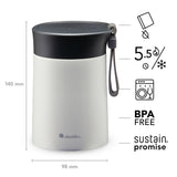 ALADDIN Bistro Lunch-Thermobecher, 400ml in 5 Farben, isolierter Trinkbecher für Kaffee und Getränke, seitliche Silikondichtung