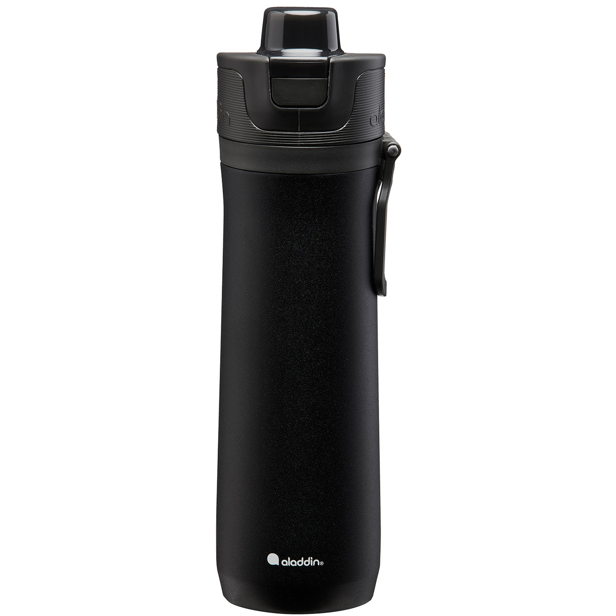 Sportliche Thermavac Trinkflasche von ALADDIN, 600 ml, in 5 Farben, mit robustem Edelstahlverschluss und rutschfestem Boden.