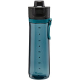 Blaue Wasserflasche Sports Tracker von ALADDIN, 800 ml mit Messskala, im sportslichen Design, in 4 Farben erhältlich
