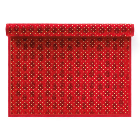Servietten und Tischset von MY DRAP mit Tannenzapfen-Design in zwei Varianten, hochwertige Baumwollstoffe, dekorative Tischdekoration