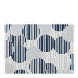Blaues Tischset mit Polka Dot Muster und Lotoseffekt, DAY DRAP 2er Set, elegante Dekoration für den Esstisch