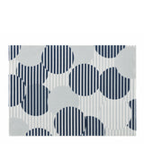Blaues Tischset mit Polka Dot Muster und Lotoseffekt, DAY DRAP 2er Set, elegante Dekoration für den Esstisch