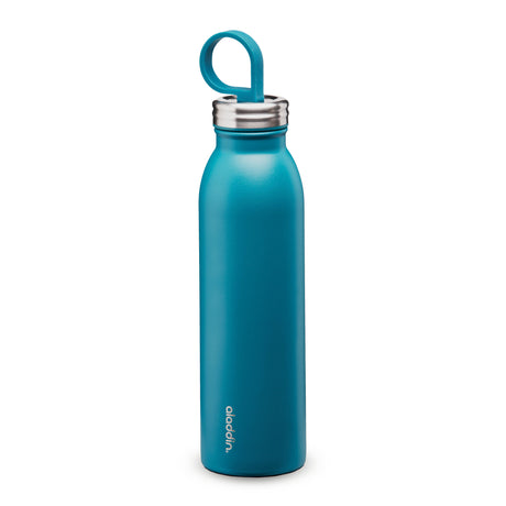 Aladdin Chilled Isolierflasche in Petrol-Blau, 550 ml, aus Edelstahl, mit Schraubverschluss und isolierendem Design.