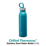 Aladdin Chilled Isolierflasche in Petrol-Blau aus Edelstahl, 550 ml, für kalte Getränke, wasserfest und langlebig