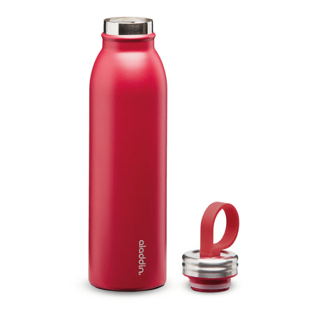 Aladdin Chilled Isolierflasche aus Edelstahl, 550 ml, Kirsch-Rot, für Getränke isoliert und langlebig.