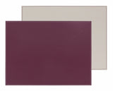 Rechteckiges Platzset in Pflaume und Elfenbein, von FREEFORM, mit elegantem Design und stilvoller Textur.