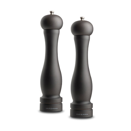 Manuelle Salzmühle Cole & Mason CAPSTAN aus Buchenholz, 31,5 cm, mit robustem Mahlwerk für frischen Salzgeschmack