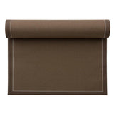 Taupe Servietten und Tischset von MY DRAP, in 4 Varianten, aus weichem Stoff, perfekt für elegante Esstische.