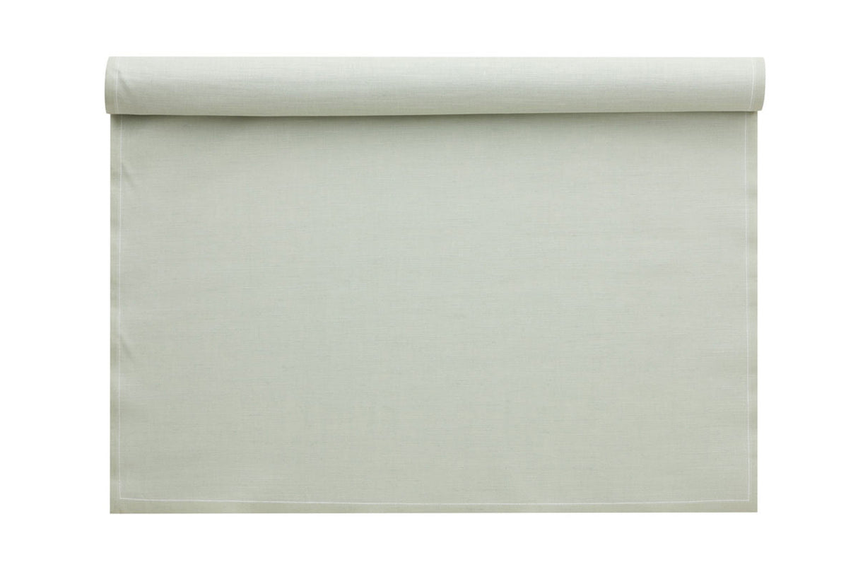 Wassergrüne Servietten und Tischset von MY DRAP, in 3 Varianten, detailreiche Textur und frisches Design sichtbar