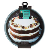 Runde Backform von Jamie Oliver, langlebiges Metall, ideal für Kuchen und Torten, mit antihaftbeschichteter Oberfläche.