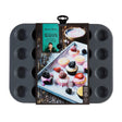 Backblech für 24 Muffins von Jamie Oliver, langlebiges Metallblech mit Antihaftbeschichtung für gleichmäßiges Backergebnis.