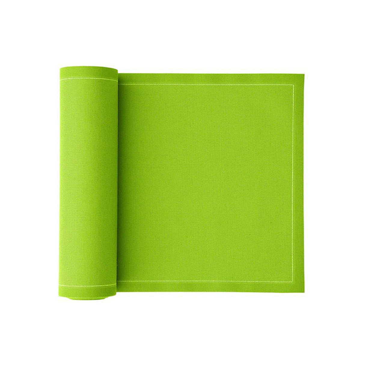 Pistazienfarbene Servietten und Tischset von MY DRAP, in 3 Varianten, elegante Tischdekoration für besondere Anlässe