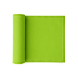 Pistazienfarbene Servietten und Tischset von MY DRAP, in 3 Varianten, elegante Tischdekoration für besondere Anlässe