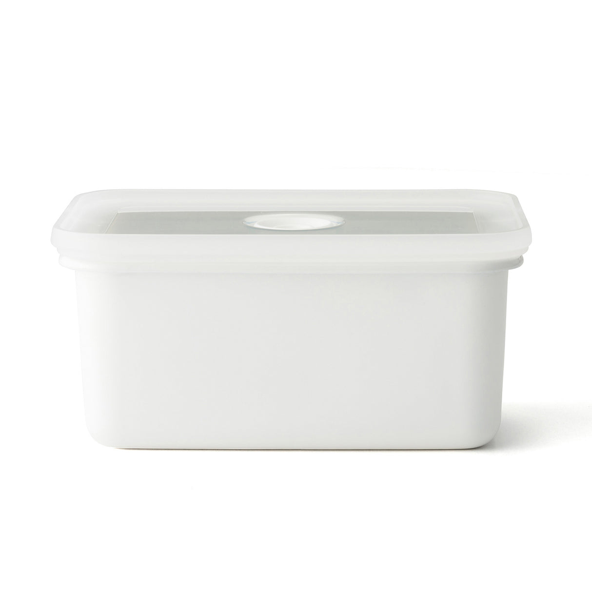 Emaille Frischhaltedose von HoneyWare mit Vakuum-Druckventil, S-hoch, 700 ml, luftdicht und langlebig